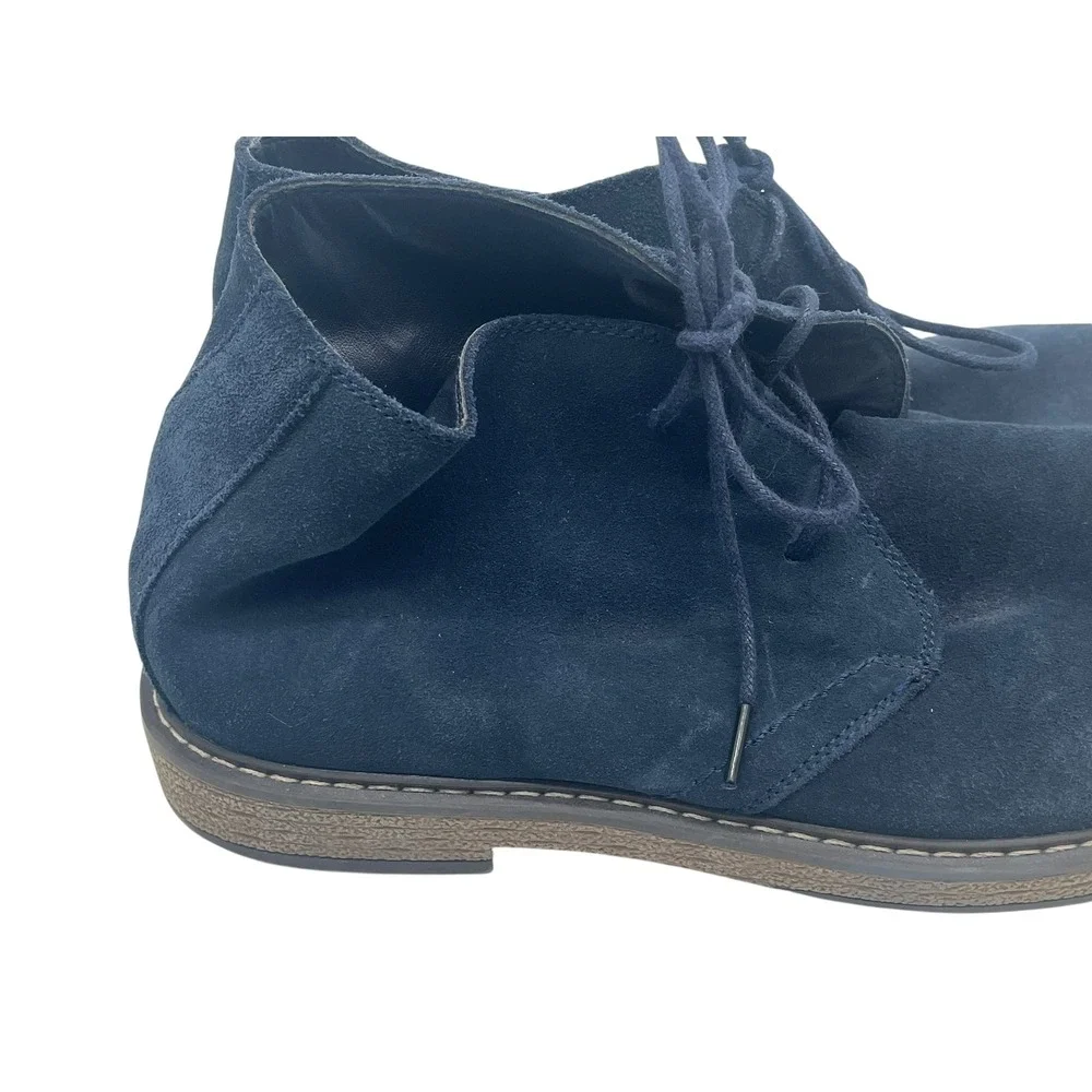 Joseph Abboud Thomas Men's Navy Blue Suede Chukka Boots Size 10 US